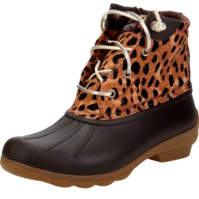 Sperry Syren Gulf Textile Cheetah Brown Sts86757 Women's