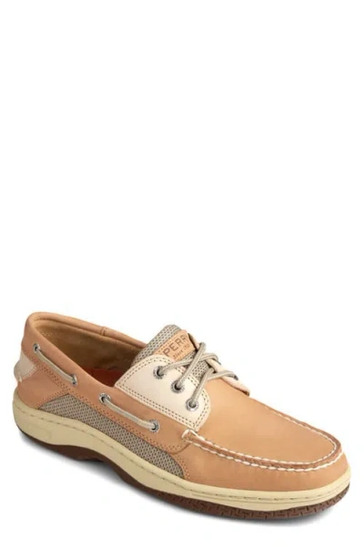 Sperry Top-sider® Sperry Billfish™ 3-eye Boat Shoe In Tan/beige Leather