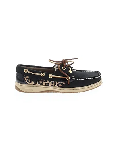 Pre-owned Sperry Top-sider® Flats Black Shoes