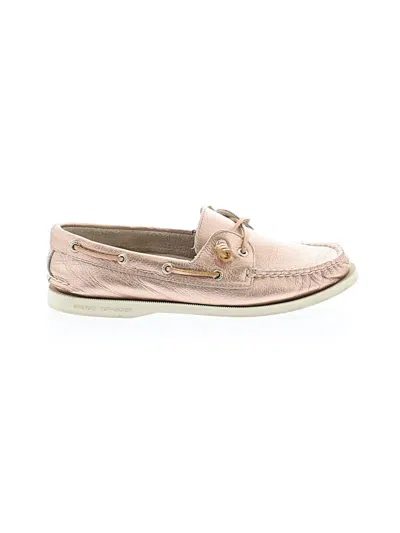 Pre-owned Sperry Top-sider® Flats Gold Shoes