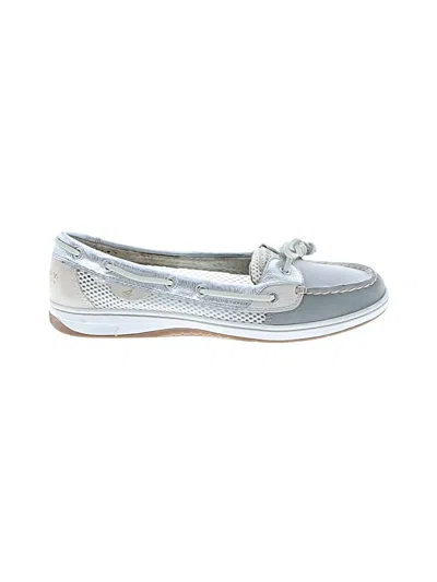 Pre-owned Sperry Top-sider® Flats Silver Shoes