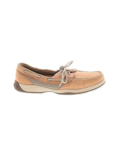 Pre-owned Sperry Top-sider® Flats Tan Shoes In Brown