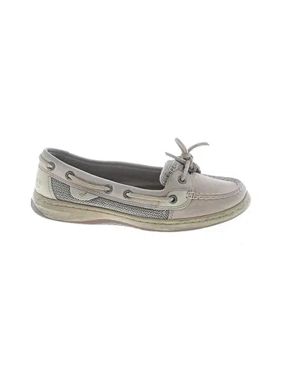 Pre-owned Sperry Top-sider® Flats Tan Shoes In Brown