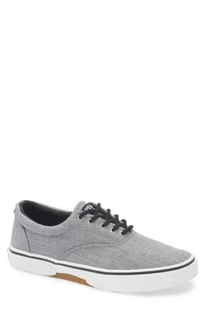 Sperry Top-sider® Sperry Halyard Cvo Cotton Chambray Sneaker In Chambray Black