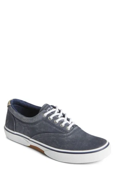 Sperry Top-sider® Sperry Halyard Cvo Recycled Cotton Sneaker In Navy