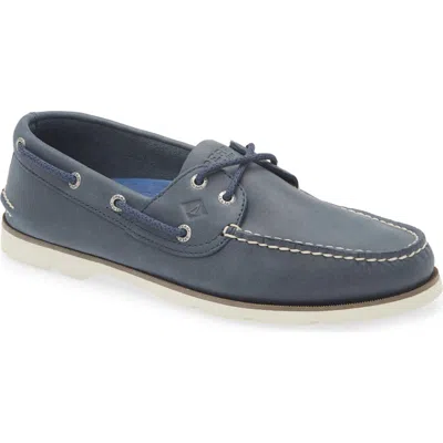 Sperry Top-sider® Sperry Leeward Boat Shoe In Smooth Navy