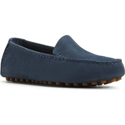 Sperry Top-sider® Sperry Port Driving Shoe In Navy Leather Tumbled