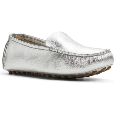 Sperry Top-sider® Sperry Port Driving Shoe In Silver Leather Tumbled