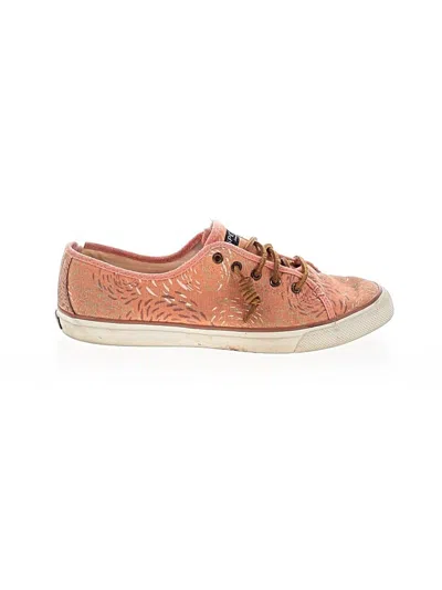 Pre-owned Sperry Top-sider® Sneakers Orange Paisley Pattern Shoes