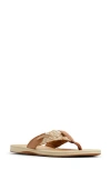 Sperry Top-sider® Sperry 'parrotfish' Thong Sandal In Sahara/gold Leather Smooth