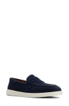 Sperry Top-sider® Sperry Wedge Penny Loafer In Navy Leather Suede