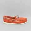 SPERRY TOP-SIDER WOMEN'S LEATHER BOAT SHOES IN ORANGE