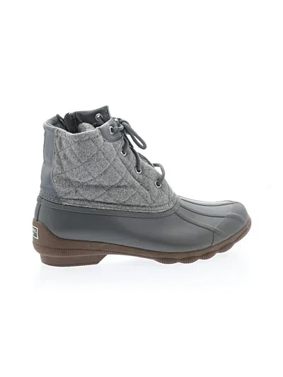 Pre-owned Sperry Top-sider® Ankle Boots Black Shoes