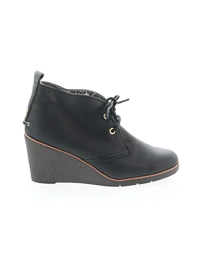 Pre-owned Sperry Top-sider® Ankle Boots Black Shoes