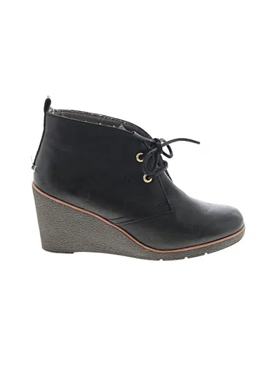 Pre-owned Sperry Top-sider® Ankle Boots Black Shoes
