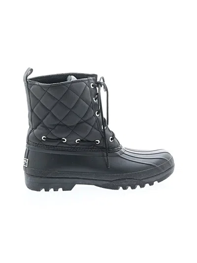 Pre-owned Sperry Top-sider® Ankle Boots Black Shoes