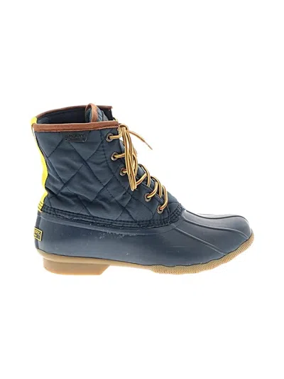 Pre-owned Sperry Top-sider® Ankle Boots Blue Shoes
