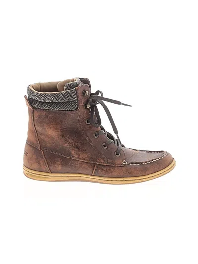 Pre-owned Sperry Top-sider® Ankle Boots Brown Shoes