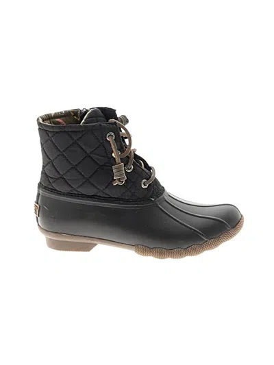 Pre-owned Sperry Top-sider® Boots Black Shoes