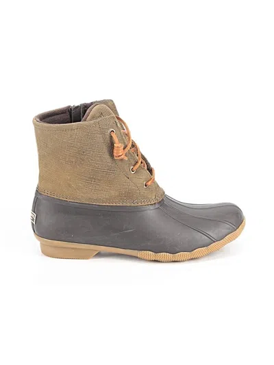 Pre-owned Sperry Top-sider® Boots Burgundy Shoes