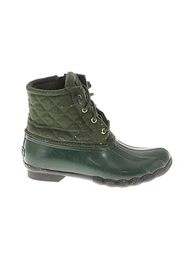 Pre-owned Sperry Top-sider® Boots Green Shoes