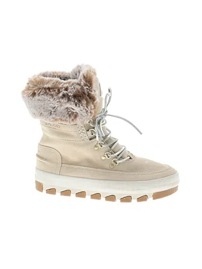 Pre-owned Sperry Top-sider® Boots Ivory Shoes