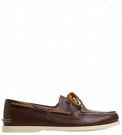 Sperry Top-sider® Brown 2 Eye Classic Smooth Moccasin In Black