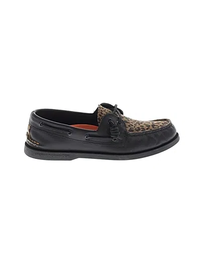 Pre-owned Sperry Top-sider® Flats Black Shoes