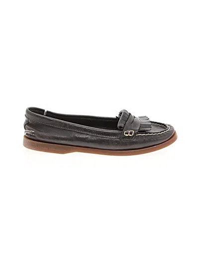 Pre-owned Sperry Top-sider® Flats Black Shoes