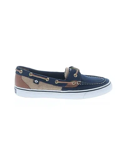 Pre-owned Sperry Top-sider® Flats Blue Camo Pattern Shoes