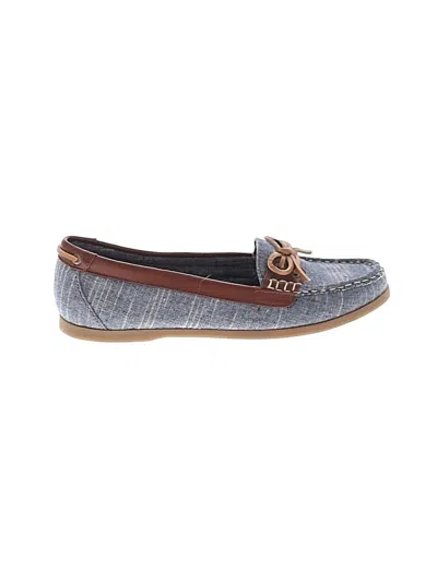 Pre-owned Sperry Top-sider® Flats Blue Tweed Pattern Shoes
