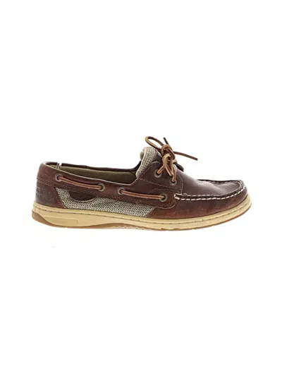 Pre-owned Sperry Top-sider® Flats Brown Shoes