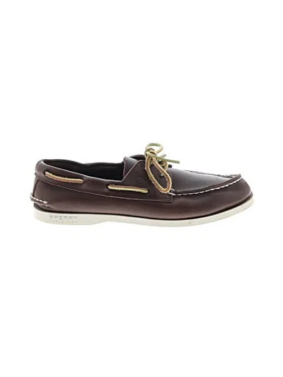 Pre-owned Sperry Top-sider® Flats Brown Shoes