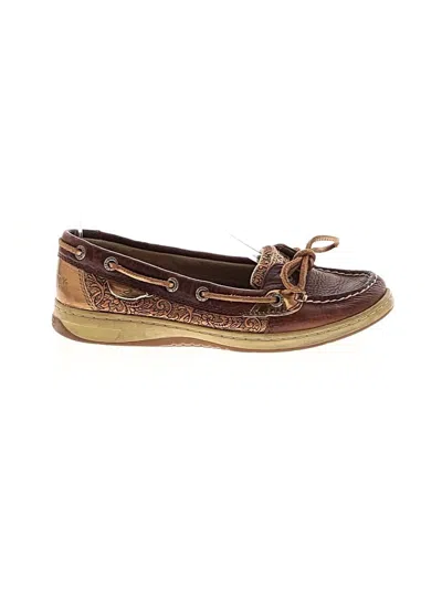 Pre-owned Sperry Top-sider® Flats Brown Shoes