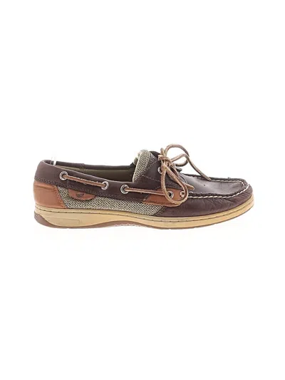 Pre-owned Sperry Top-sider® Flats Brown Shoes