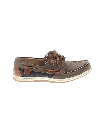 Pre-owned Sperry Top-sider® Flats Brown Shoes