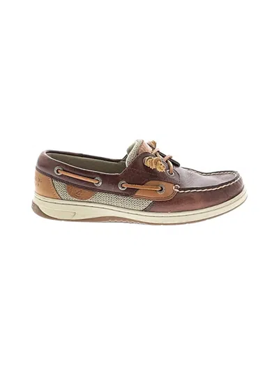 Pre-owned Sperry Top-sider® Flats Brown Shoes