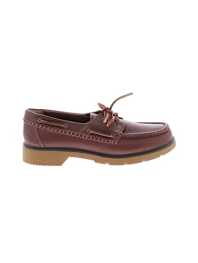 Pre-owned Sperry Top-sider® Flats Burgundy Shoes
