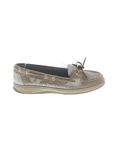 Pre-owned Sperry Top-sider® Flats Gold Shoes