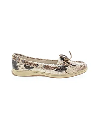 Pre-owned Sperry Top-sider® Flats Gold Shoes
