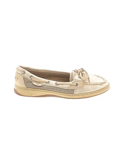 Pre-owned Sperry Top-sider® Flats Gold Shoes