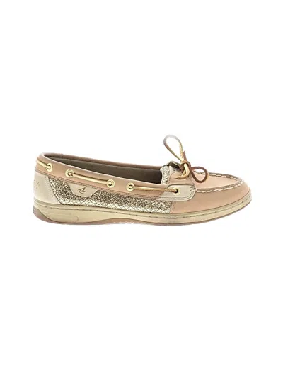 Pre-owned Sperry Top-sider® Flats Gold Shoes