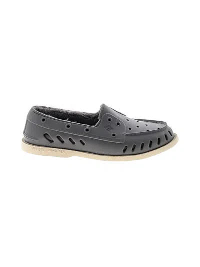 Pre-owned Sperry Top-sider® Flats Gray Shoes