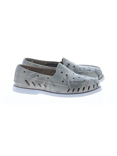 Pre-owned Sperry Top-sider® Flats Gray Shoes