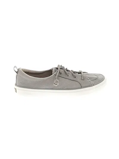 Pre-owned Sperry Top-sider® Flats Gray Shoes