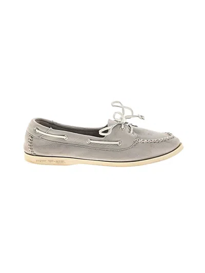 Pre-owned Sperry Top-sider® Flats Gray Shoes