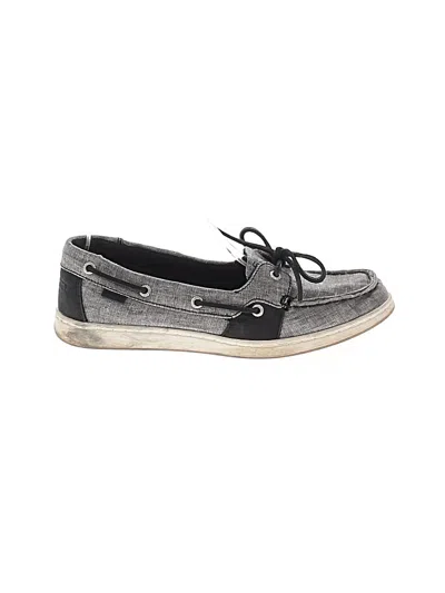 Pre-owned Sperry Top-sider® Flats Gray Shoes
