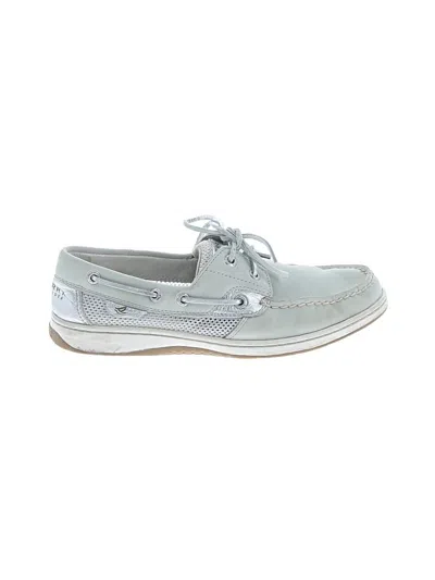 Pre-owned Sperry Top-sider® Flats Gray Shoes