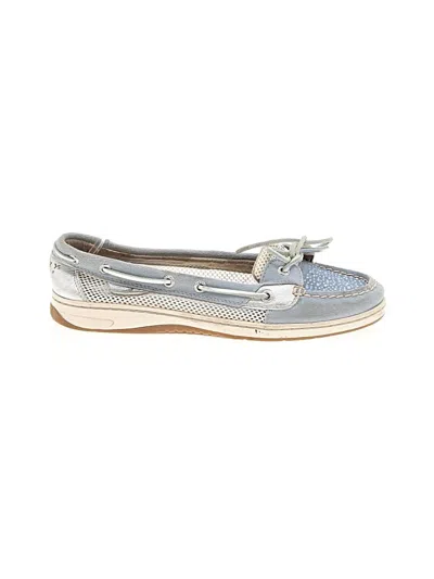 Pre-owned Sperry Top-sider® Flats Gray Shoes