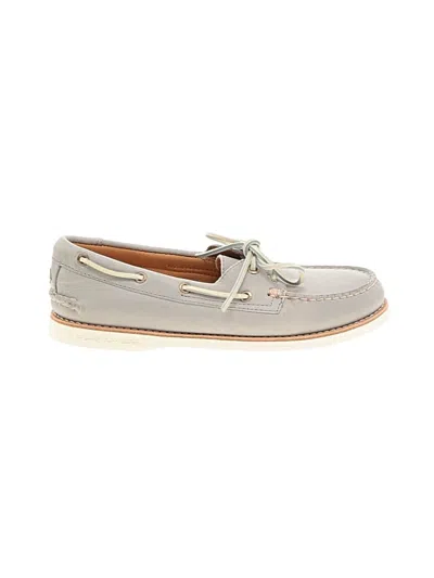 Pre-owned Sperry Top-sider® Flats Gray Shoes